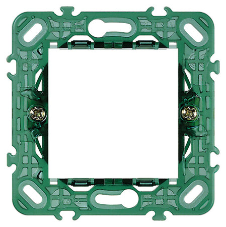 Vimar supporto 2 moduli con griffe per scatole da incasso ø 60 mm componibile con interasse 71 mm