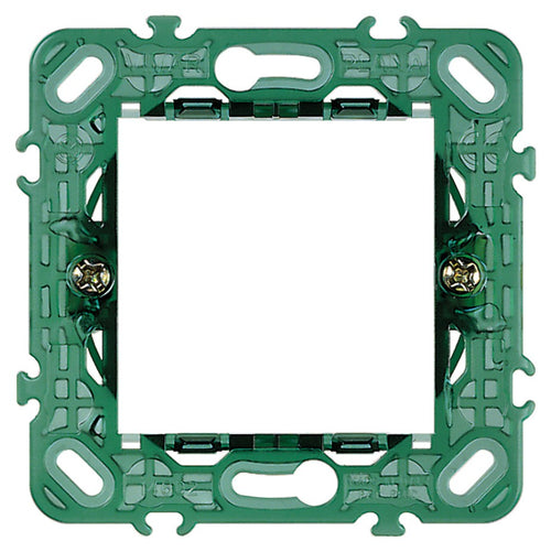 Vimar supporto 2 moduli con griffe per scatole da incasso ø 60 mm componibile con interasse 71 mm
