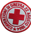 Toppa media Croce Rossa Italiana Convenzione di Ginevra