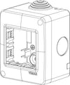 Vimar IP40 contenitore 2P protetto per serie civili Eikon Arkè e Plana