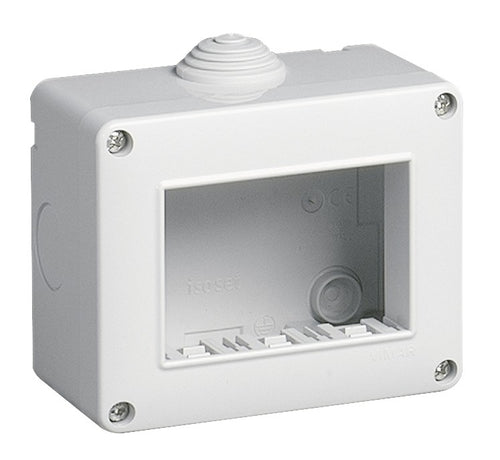 Vimar IP40 contenitore 3P protetto per serie civili Eikon Arkè e Plana