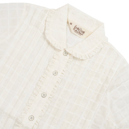 BRAIN DEAD Mercado Square Button Up Shirt in White da donna