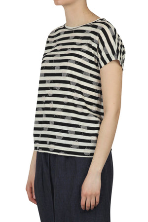 MAMA B Mama B - T-shirt - 450623 - Nero/Latte da donna