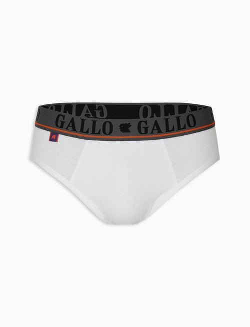 Gallo Slip basico intimo cotone bianco tinta unita
