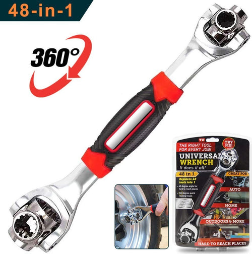 48 in 1 CHIAVE MULTIFUNZIONE UNIVERSALE CRICCHETTO ANGOLO FINO A 45° RUOTA 360 Fai da te/Utensili elettrici e a mano/Utensili a mano/Chiavi e chiavi inglesi/Chiavi a bussola Trade Shop italia - Napoli, Commerciovirtuoso.it