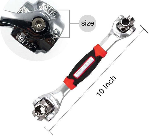 48 in 1 CHIAVE MULTIFUNZIONE UNIVERSALE CRICCHETTO ANGOLO FINO A 45° RUOTA 360 Fai da te/Utensili elettrici e a mano/Utensili a mano/Chiavi e chiavi inglesi/Chiavi a bussola Trade Shop italia - Napoli, Commerciovirtuoso.it