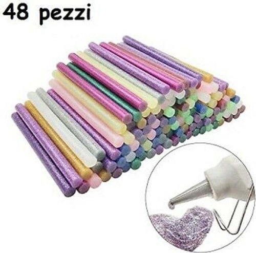 48 Stick Colla A Caldo Glitter Ricarica Per Pistola Lunga 18 Cm Diametro 11 Mm Giocattoli e infanzia > Scuola > Cancelleria Trade Shop italia - Napoli, Commerciovirtuoso.it