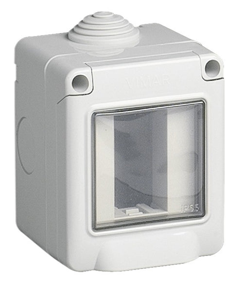 Vimar IP55 contenitore stagno 1P protetto per serie civili Eikon Arkè e Plana
