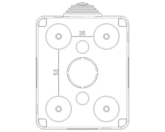 Vimar IP55 contenitore stagno 1P protetto per serie civili Eikon Arkè e Plana