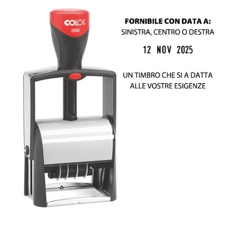 Timbro Classic Line Datario 2660 37X58Mm 7Righe Autoinchiostrante Colop