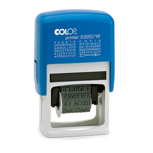 Timbro S220/W Polinomio 12Diciture 4Mm Autoinchiostrante Colop