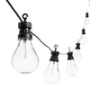 Catena prolungabile da 10 lampadine con filamenti bianco caldo per esterni 5,5 mt