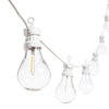 Catena prolungabile da 10 lampadine con filamenti bianco caldo per esterni 5,5 mt