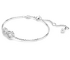 Swarovski - Braccialetto Hyperbola, Infinito, Bianco, Placcato rodio