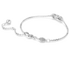 Swarovski - Braccialetto Hyperbola, Infinito, Bianco, Placcato rodio