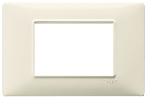 Vimar placca 3P tecnopolimero beige per supporto montaggio su cassetta 503