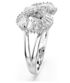 Swarovski - Anello cocktail Hyperbola, Infinito, Bianco, Placcato rodio