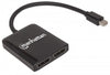 Splitter Hub Mini DisplayPort a 2 porte DisplayPort con MST