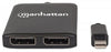 Splitter Hub Mini DisplayPort a 2 porte DisplayPort con MST