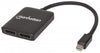 Splitter Hub Mini DisplayPort a 2 porte DisplayPort con MST