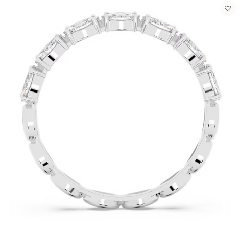 Swarovski- Anello Vittore, Taglio Marquise, Bianco, Placcato rodio
