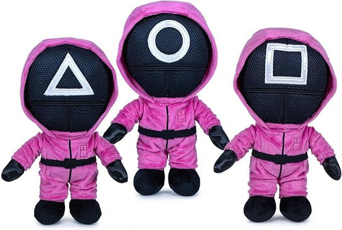 Grandi Giochi - Squid Game Peluche Guardie Assortiti 28cm- QUID02000
