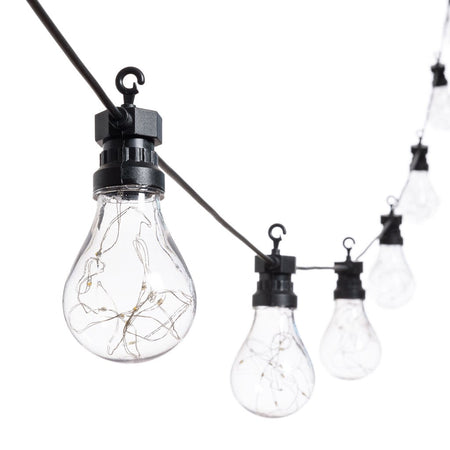 Catena luminosa Party con 10 lampadine a led decorazione per veranda e giardino Ø 67 mm