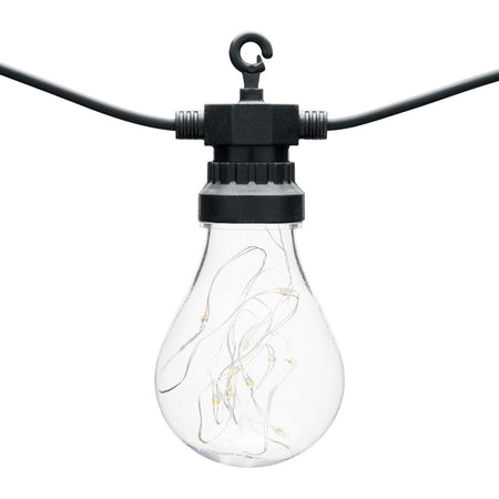 Catena luminosa Party con 10 lampadine a led decorazione per veranda e giardino Ø 67 mm