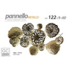 PASSIONE CASA Quadro Decorativo in Metallo Moderno con Foglie Oro 122X60 Cm Passione Casa 773716