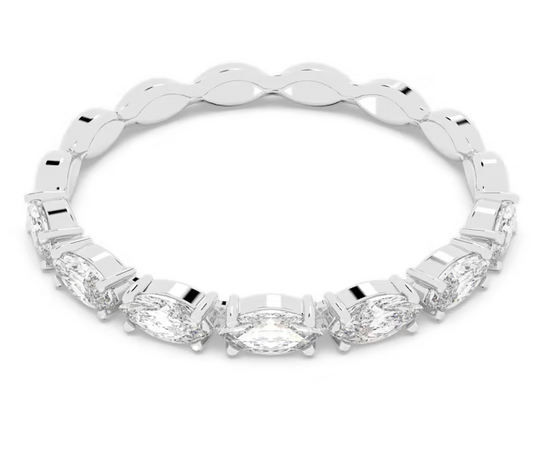 Swarovski - Anello Vittore, Taglio Marquise, Bianco, Placcato rodio