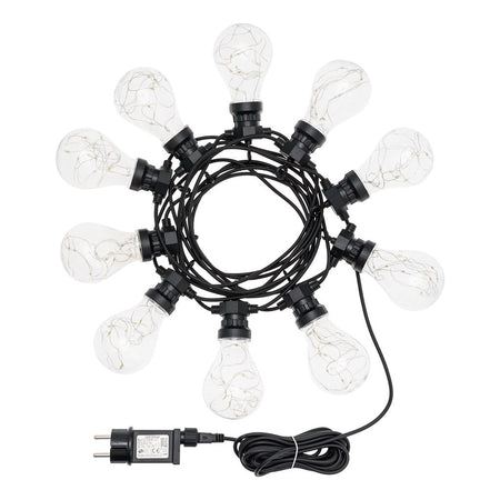 Catena luminosa Party con 10 lampadine a led decorazione per veranda e giardino Ø 67 mm