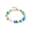 Coeur De Lion Bracciale GeoCUBE Iconic Precious verde-turchese