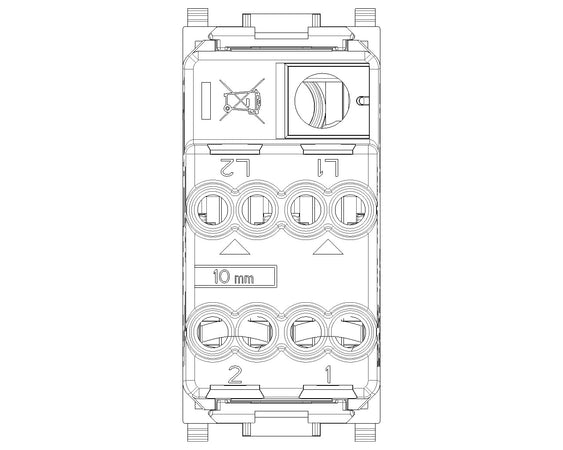 Vimar interruttore bianco 2P 16 AX 250 V max 200 W per lampade con alimentatore integrato illuminabile tasto sostituibile