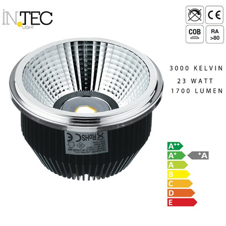 Faretto per Incasso Frank Led 23 watt Luce Calda