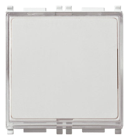 Vimar Pulsante 2 moduli 1P NO 10A 250V per lampada E10 10x28mm 1W max a targhetta illuminabile