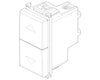 Vimar due pulsanti bianco interbloccati 1P NO + 1P NO 10A 250V con frecce direzionali