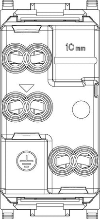 Vimar Bpresa SICURY 2P+T 16A 250V standard italiano tipo P17/11 bianco