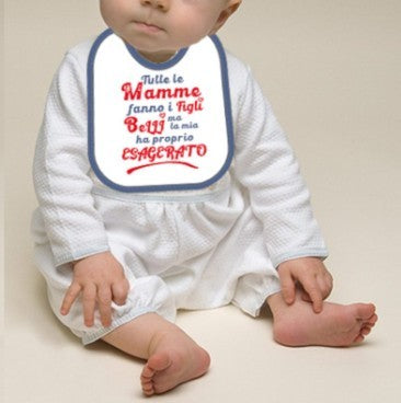 Mella Kids - Bavaglino con frase 100% Cotone