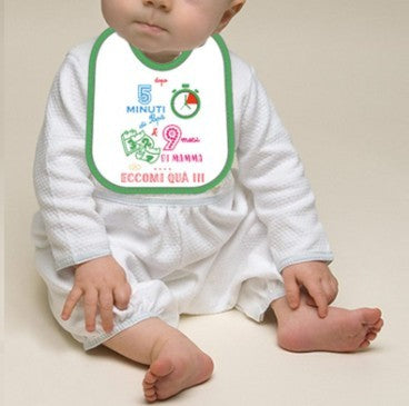 Mella Kids - Bavaglino con frase 100% Cotone