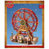 Scena animata a Led Ruota panoramica rossa con bambini, decorazione da 45 cm