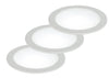 Kit 3 Faretti a Incasso Tondi Alluminio Bianco Led 10 watt Luce Naturale