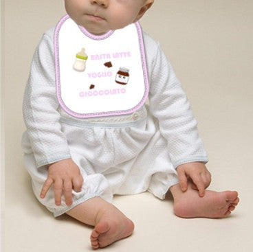 Mella Kids - Bavaglino con frase 100% Cotone