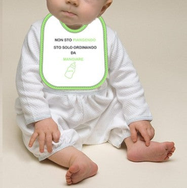 Mella Kids - Bavaglino con frase 100% Cotone