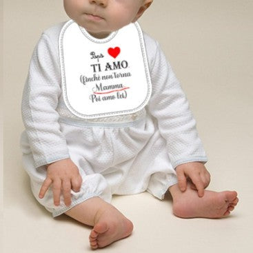 Mella Kids - Bavaglino con frase 100% Cotone