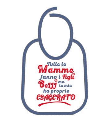 Mella Kids - Bavaglino con frase 100% Cotone