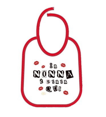 Mella Kids - Bavaglino con frase 100% Cotone