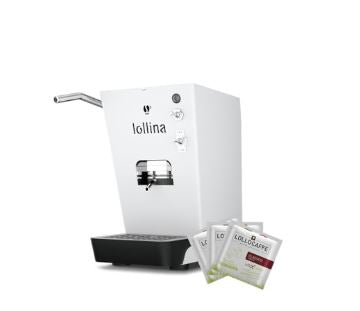 MACCHINA DA CAFFE' LOLLO CAFFE' LOLLINA BASIC WHITE + BOX 40 CIALDE LOLLO MIX CLASSICA