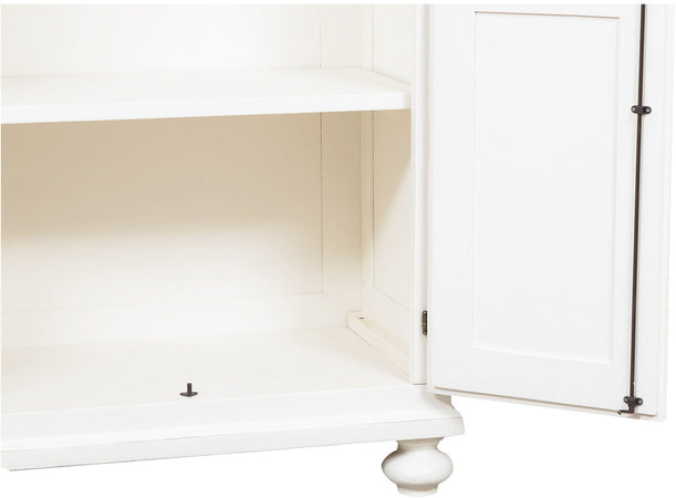 Biscottini Biscottini Armadio Country massello tiglio bianco anticato 100x50x210 Made Italy