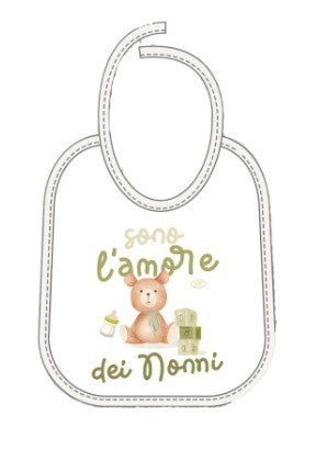 Mella Kids - Bavaglino con frase 100% Cotone