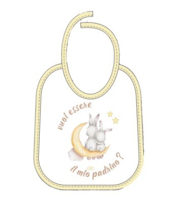 Mella Kids - Bavaglino con frase 100% Cotone